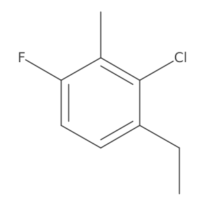 2-Chloro-1-ethyl-4-fluoro-3-methylbenzene结构式