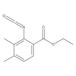 2-Isocyanato-3,4-dimethylbenzoic acid ethyl ester结构式