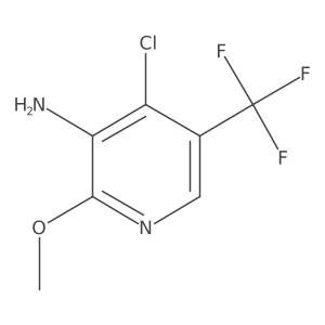 4-Chloro-2-methoxy-5-(trifluoromethyl)-3-pyridinamine Structure