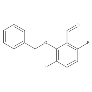 2-(Benzyloxy)-3,6-difluorobenzaldehyde Structure
