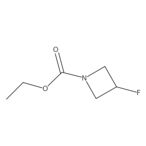 Ethyl 3-fluoroazetidine-1-carboxylate结构式