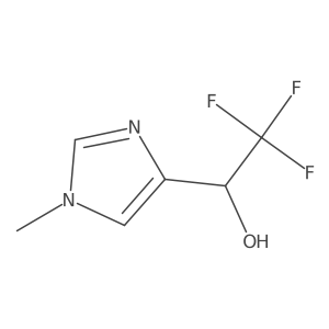 2,2,2-trifluoro-1-(1-methyl-1H-imidazol-4-yl)ethan-1-ol Structure