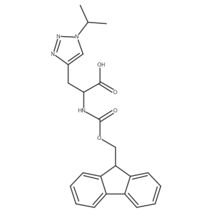 2-({[(9H-fluoren-9-yl)methoxy]carbonyl}amino)-3-[1-(propan-2-yl)-1H-1,2,3-triazol-4-yl]propanoic acid Structure