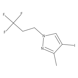 4-Iodo-3-methyl-1-(3,3,3-trifluoropropyl)-1H-pyrazole结构式