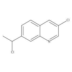 3-Chloro-7-(1-chloroethyl)quinoline Structure
