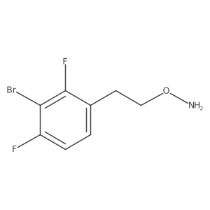 O-[2-(3-bromo-2,4-difluorophenyl)ethyl]hydroxylamine结构式