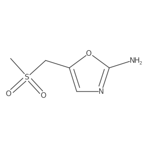 5-(Methanesulfonylmethyl)-1,3-oxazol-2-amine Structure
