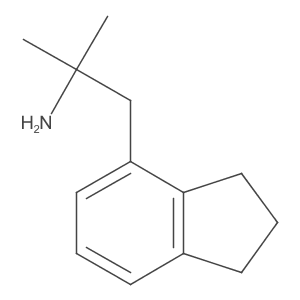 1-(2,3-dihydro-1H-inden-4-yl)-2-methylpropan-2-amine Structure