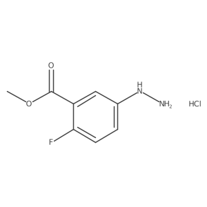 Methyl 2-fluoro-5-hydrazinylbenzoate hydrochloride结构式