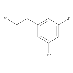 1-Bromo-3-(2-bromoethyl)-5-fluorobenzene结构式