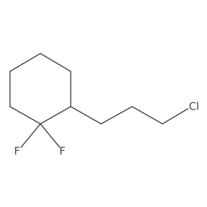 2-(3-Chloropropyl)-1,1-difluorocyclohexane Structure