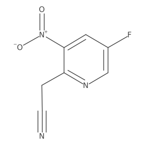 2-(5-Fluoro-3-nitropyridin-2-yl)acetonitrile结构式