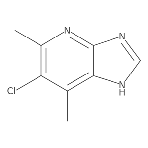 6-Chloro-5,7-dimethyl-3H-imidazo[4,5-b]pyridine Structure