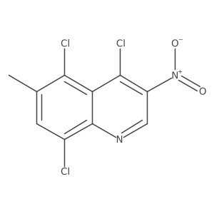 4,5,8-Trichloro-6-methyl-3-nitroquinoline Structure