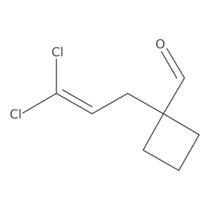 1-(3,3-Dichloroprop-2-en-1-yl)cyclobutane-1-carbaldehyde Structure