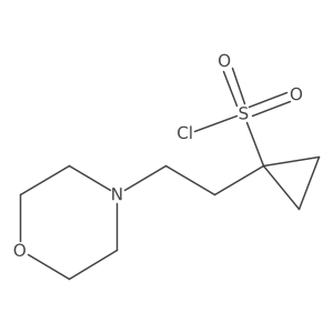 1-[2-(Morpholin-4-yl)ethyl]cyclopropane-1-sulfonyl chloride Structure