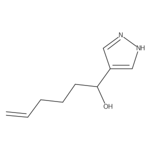 1-(1H-pyrazol-4-yl)hex-5-en-1-ol Structure