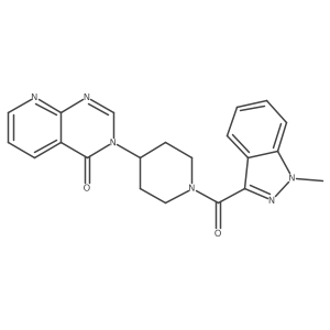 3-(1-(1-methyl-1H-indazole-3-carbonyl)piperidin-4-yl)pyrido[2,3-d]pyrimidin-4(3H)-one Structure