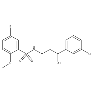 N-(3-(3-chlorophenyl)-3-hydroxypropyl)-5-fluoro-2-methoxybenzenesulfonamide Structure