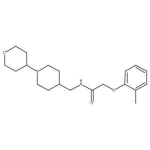 N-((1-(tetrahydro-2H-pyran-4-yl)piperidin-4-yl)methyl)-2-(o-tolyloxy)acetamide结构式