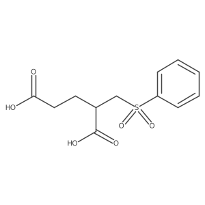 2-((Phenylsulfonyl)methyl)pentanedioic acid结构式