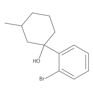 1-(2-Bromophenyl)-3-methylcyclohexan-1-ol结构式