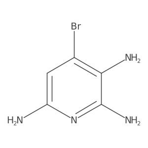 4-Bromo-2,3,6-pyridinetriamine结构式