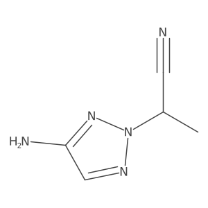 2-(4-Amino-2H-1,2,3-triazol-2-yl)propanenitrile结构式