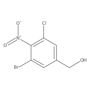 (3-Bromo-5-chloro-4-nitrophenyl)methanol Structure