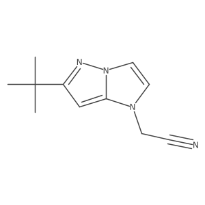 2-(6-(tert-butyl)-1H-imidazo[1,2-b]pyrazol-1-yl)acetonitrile Structure