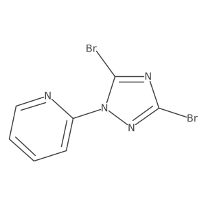 2-(3,5-Dibromo-1H-1,2,4-triazol-1-yl)pyridine结构式
