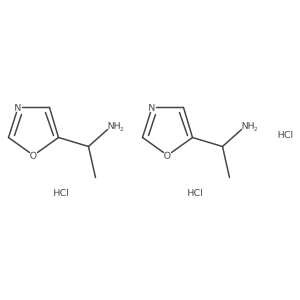 (S)-1-(oxazol-5-yl)ethanamine trihydrochloride结构式