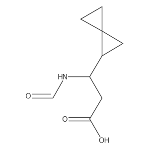 (3R)-3-formamido-3-{spiro[2.2]pentan-1-yl}propanoic acid Structure