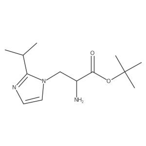tert-butyl 2-amino-3-[2-(propan-2-yl)-1H-imidazol-1-yl]propanoate Structure