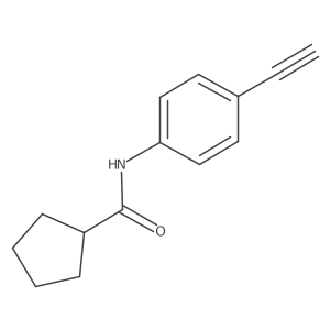 N-(4-ethynylphenyl)cyclopentanecarboxamide Structure