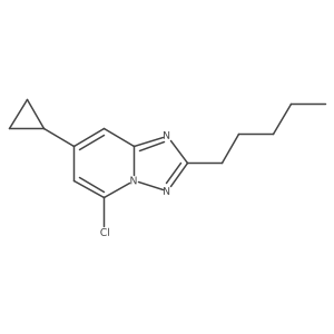 5-Chloro-7-cyclopropyl-2-pentyl-[1,2,4]triazolo[1,5-a]pyridine Structure