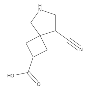 8-Cyano-6-azaspiro[3.4]octane-2-carboxylic acid Structure