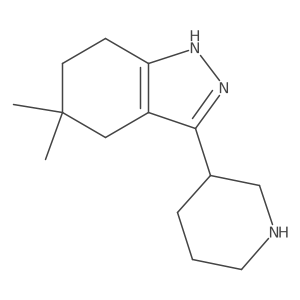 5,5-dimethyl-3-(piperidin-3-yl)-4,5,6,7-tetrahydro-1H-indazole Structure