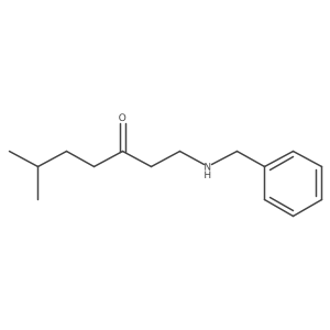 1-(Benzylamino)-6-methylheptan-3-one Structure