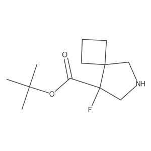 Tert-butyl 8-fluoro-6-azaspiro[3.4]octane-8-carboxylate结构式