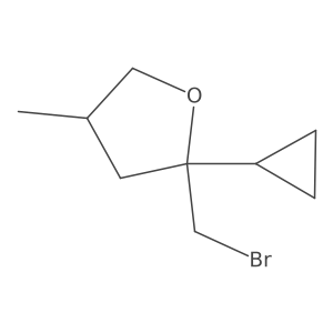 2-(Bromomethyl)-2-cyclopropyl-4-methyloxolane Structure