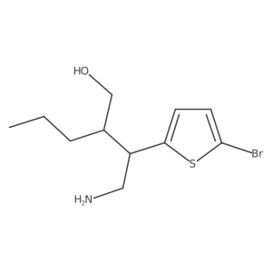 2-Thiophenepropanol, I(3)-(aminomethyl)-5-bromo-I(2)-propyl-结构式