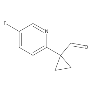 1-(5-Fluoropyridin-2-yl)cyclopropane-1-carbaldehyde结构式