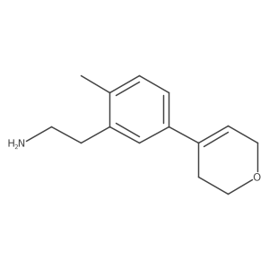 2-[5-(3,6-dihydro-2H-pyran-4-yl)-2-methylphenyl]ethan-1-amine Structure