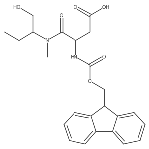 3-({[(9H-fluoren-9-yl)methoxy]carbonyl}amino)-3-[(1-hydroxybutan-2-yl)(methyl)carbamoyl]propanoic acid结构式