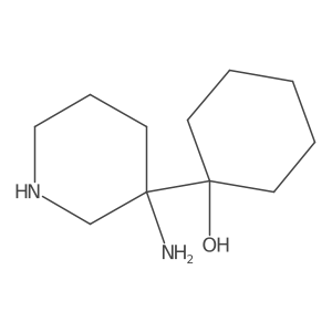 1-(3-Aminopiperidin-3-yl)cyclohexan-1-ol Structure