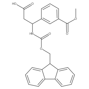 3-({[(9H-fluoren-9-yl)methoxy]carbonyl}amino)-3-[3-(methoxycarbonyl)phenyl]propanoic acid Structure
