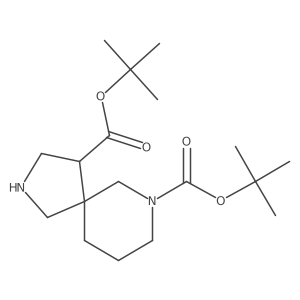 4,7-Di-tert-butyl 2,7-diazaspiro[4.5]decane-4,7-dicarboxylate Structure
