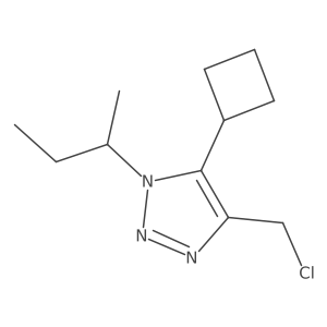 1-(butan-2-yl)-4-(chloromethyl)-5-cyclobutyl-1H-1,2,3-triazole Structure