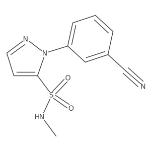 1-(3-cyanophenyl)-N-methyl-1H-pyrazole-5-sulfonamide Structure